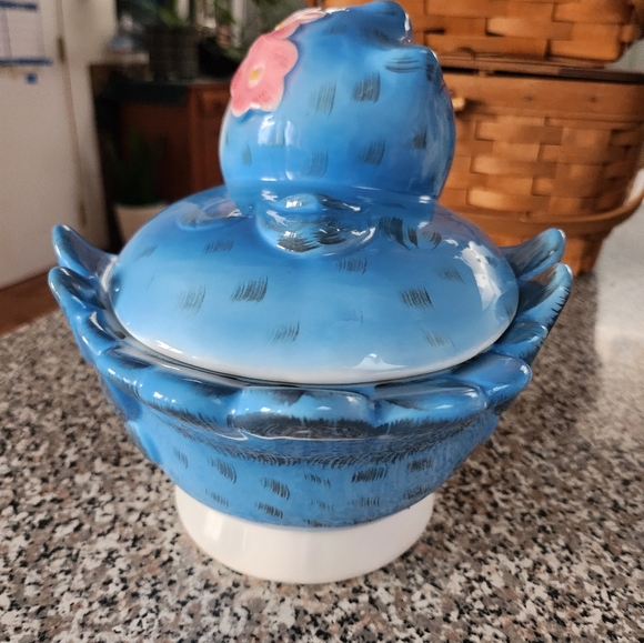 Lefton bluebird cookie jar 50`s vintage - Picture 6 of 11